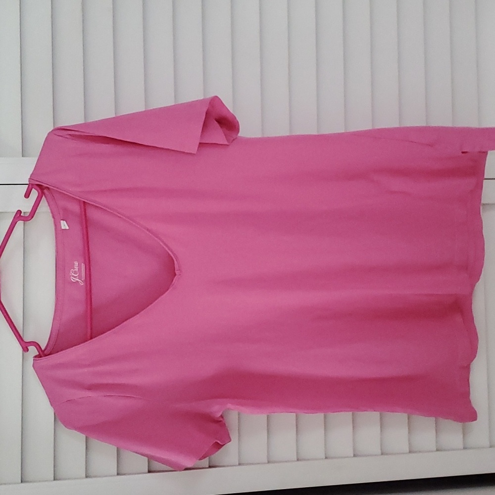 J CREW PINK SHORT SLEEVE TEE SHIRT